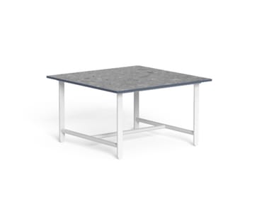 RIVIERA - Square porcelain stoneware garden side table by Talenti