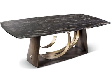 RODIN - Rectangular marble table by Cantori