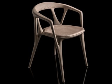 SAVANNA - Wooden chair with integrated cushion by Henge