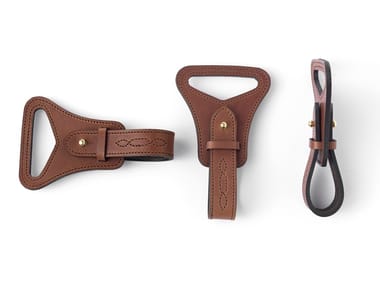 SELLERIA 08 - Leather tie rack by Arte Brotto