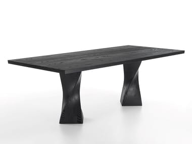 SIMPLE TWIST - Wooden dining table by Riva 1920