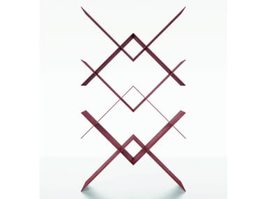 STRUTTURA CONTINUA - Sectional modular Corten¢â bookcase by Danese Milano