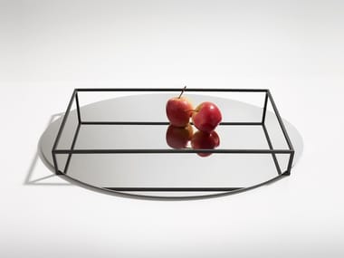 SURFACE + BORDER NO. 2 - Metal tray / fruit bowl by Danese Milano