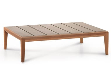 TEKA - Low teak garden side table by RODA