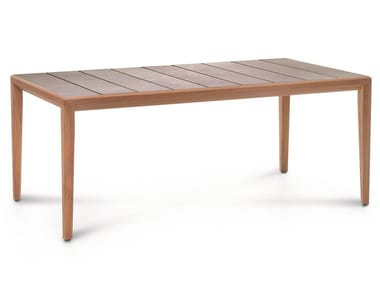 TEKA - Rectangular porcelain stoneware garden table by RODA