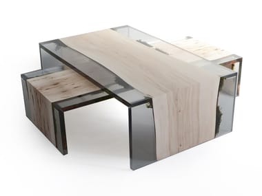 TRAIL - Rectangular coffee table by alcarol