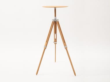 TRESPOLINO - Beech pedestal by Danese Milano