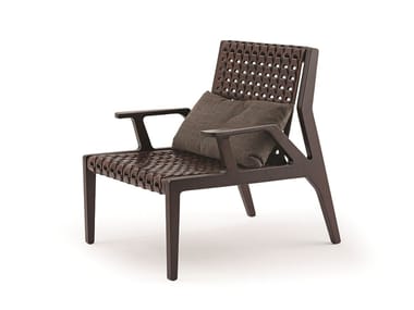 NET - Tanned leather armchair by Turri