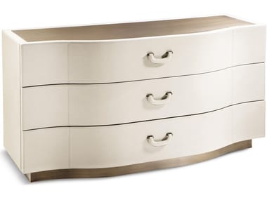 VALENTINO - Leather chest of drawers by Cantori