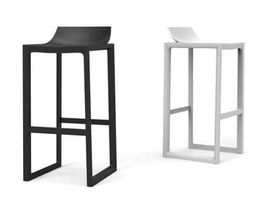 WALL STREET - High polypropylene garden stool by Vondom