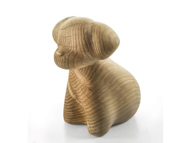 WAN - Low cedarwood stool by Riva 1920