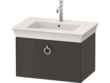 WHITE TULIP WT4251 / WT4252 - Single wall-mounted wooden vanity unit with drawers by Duravit