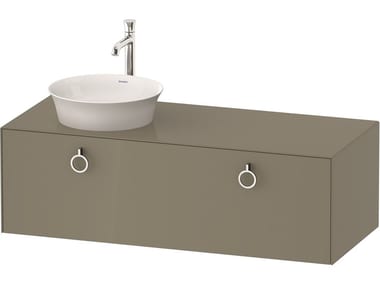 WHITE TULIP WT4982 - Single wall-mounted wooden vanity unit with drawers by Duravit