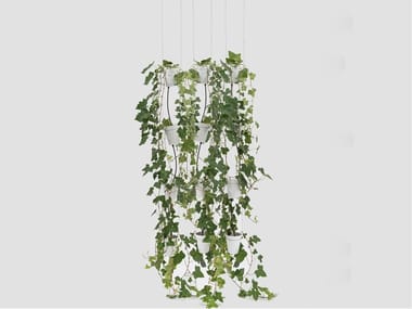 WINDOW GARDEN PENDANT - Porcelain vase system for hydroponic cultivation by Danese Milano