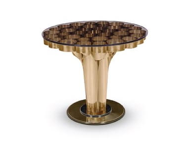 WORMLEY - Round brass coffee table by Essential Home