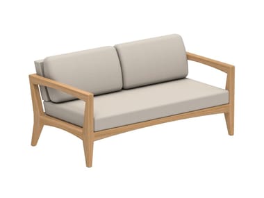 ZENHIT LOUNGE - 2 seater fabric garden sofa by Royal Botania