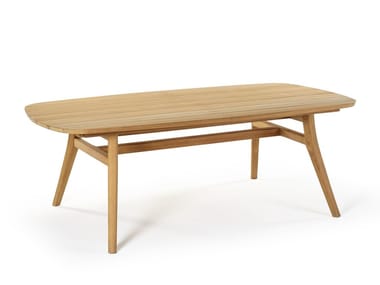 ZIDIZ - Extending rectangular teak table by Royal Botania