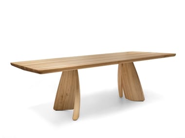 ALTER EGO - Rectangular solid wood table by Riva 1920