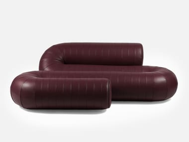 SERPENTINE - Leather sofa by Dante - Goods And Bads