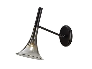 BAFFO - LED glass wall lamp with fixed arm by Italamp