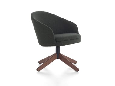 BELLEVUE 40/41 - Upholstered fabric easy chair with armrests by Very Wood