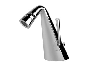 CONO - Chromed brass bidet mixer with swivel spout by Gessi