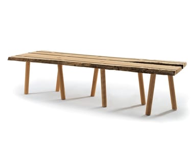 BRICCOLE E VENEZIA - Rectangular solid briccola wood table by Riva 1920