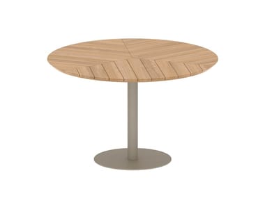 BUTLER - Round teak garden table by Royal Botania