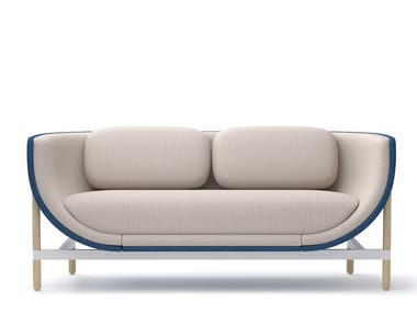 CAPSULE LOUNGE - 2 seater fabric sofa by Casala