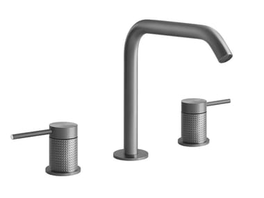 CESELLO - 3 hole countertop stainless steel washbasin mixer by Gessi