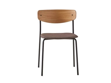 LEA - Stackable open back chair by Inclass