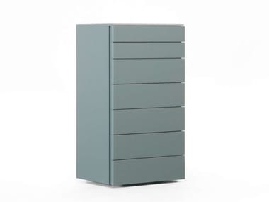 FLORENS - Wooden chest of drawers by Lema