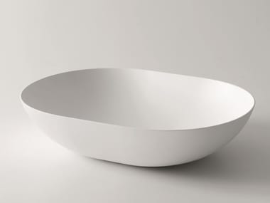 CIOTOLA 60 - Countertop oval Ceramilux® washbasin by Falper
