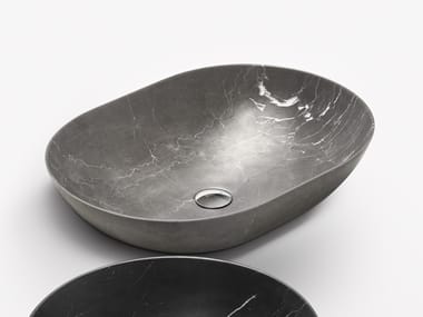 CIOTOLA 60 - Countertop oval marble washbasin by Falper