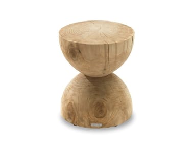 CLESSIDRA - Low solid cedar wood stool by Riva 1920