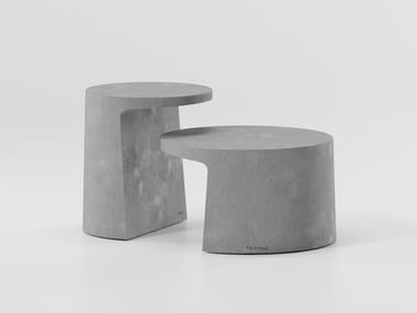 GIRO - Round cement coffee table by Kettal