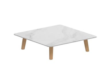MAMBO LOUNGE - Square ceramic garden side table by Royal Botania