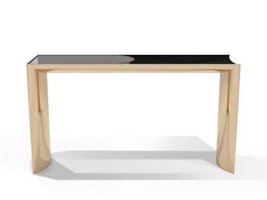 EKOS - Rectangular wooden console table by Visionnaire