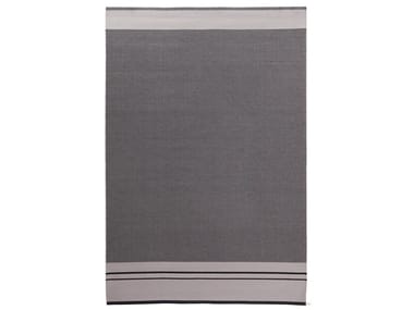 CONTINUO - Rectangular striped fabric rug by Porro