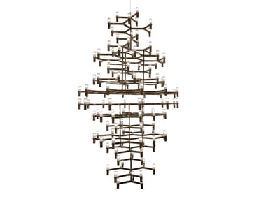 CROWN ROYAL - Die cast aluminium chandelier by Nemo