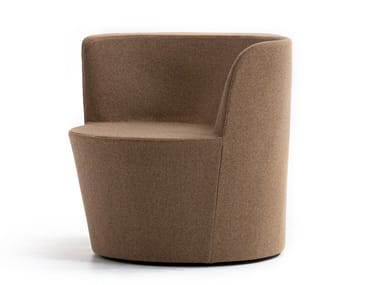 TABA - Felt easy chair with armrests by Moroso