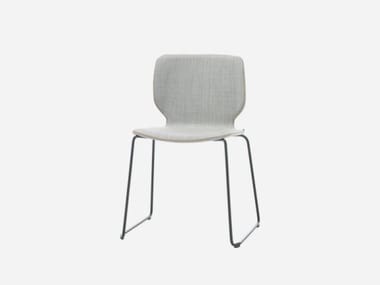 NIM - Sled base stackable fabric chair by Inclass