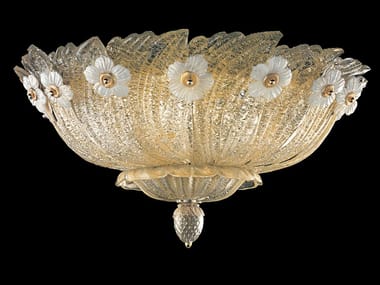 GRAND HOTEL - Venetian crystal ceiling lamp by Barovier&Toso