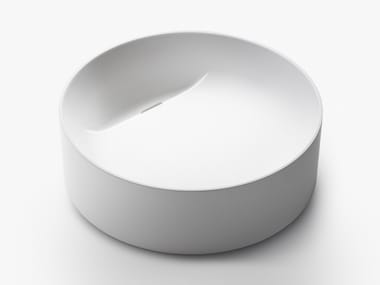 FONTANA WF2 - Countertop round Cristalplant® washbasin by Falper