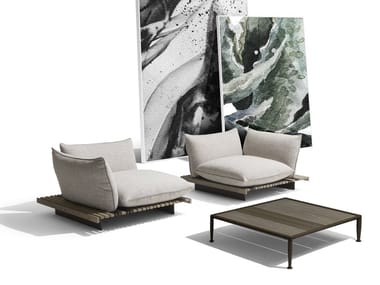 APSARA - Modular garden armchair by Giorgetti