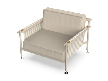 HAMPTONS - Fabric garden armchair with armrests by Vondom