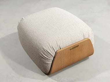 KATHRYN - Rectangular fabric garden pouf by Visionnaire