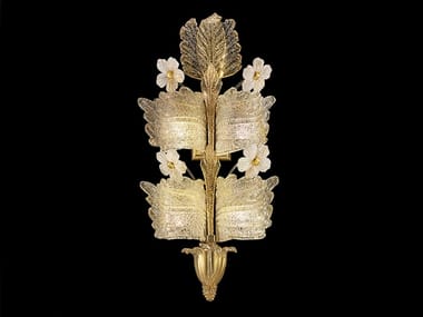 GRAND HOTEL - Venetian crystal wall lamp by Barovier&Toso