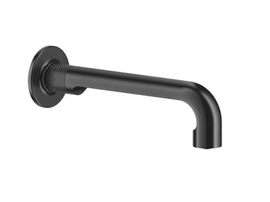 INCISO - - Wall-mounted brass sink spout by Gessi