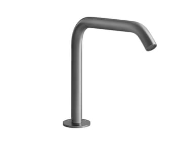 INTRECCIO - Deck-mounted stainless steel sink spout by Gessi